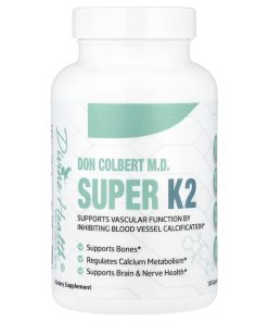 Divine Health, Don Colbert M.D. Super K2, 120 Capsules (200 mcg per Capsule)