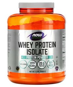 NOW Foods, Sports, Whey Protein Isolate, Unflavored, 5 lbs (2,268 g)