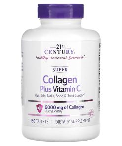 21st Century, Super Collagen Plus Vitamin C, 180 Tablets