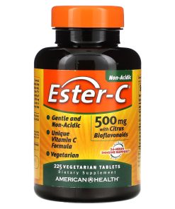 American Health, Ester-C with Citrus Bioflavonoids, 225 Vegetarian Tablets