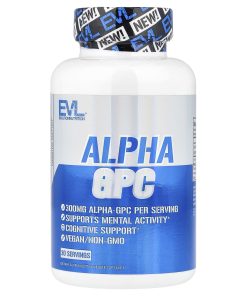 EVLution Nutrition, Alpha GPC, 60 Veggie Capsules (300 mg per Capsule)