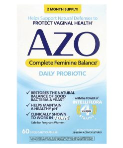 AZO, Complete Feminine Balance®, Daily Probiotic, 60 Capsules