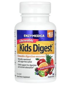 Enzymedica, Kids Digest, Fruit Punch, 60 Chewable Tablets