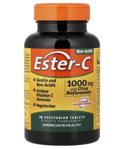 American Health, Ester-C® with Citrus Bioflavonoids, 1,000 mg, 90 Vegetarian Tablets