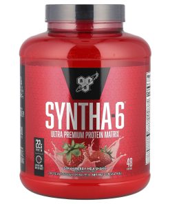 BSN, Syntha-6®, Ultra Premium Protein Matrix, Strawberry Milkshake, 5 lbs (2.27 kg)
