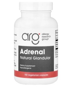 Allergy Research Group, Adrenal, Natural Glandular, 150 Vegetarian Capsules (100 mg per Capsule)