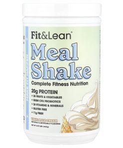 Fit & Lean, Meal Shake, Complete Fitness Nutrition, Vanilla Ice Cream, 0.97 lb (440 g)