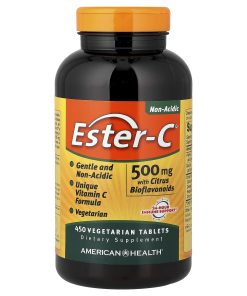 American Health, Ester-C® with Citrus Bioflavonoids, 500 mg, 450 Vegetarian Tablets