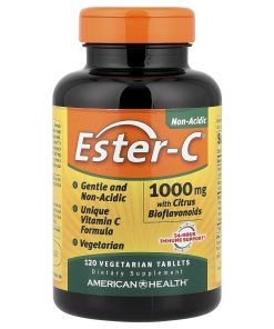 American Health, Ester-C® with Citrus Bioflavonoids, 1,000 mg, 120 Vegetarian Tablets