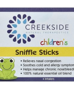 Creekside Natural Therapeutics, Children's Sniffle Sticks, 4 Inhalers