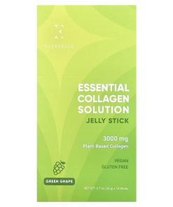 Everydaze, Essential Collagen Solution Jelly Stick, Green Grape, 10 Sticks, 0.7 oz (20 g) Each