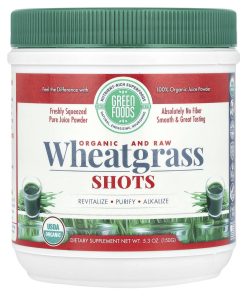 Green Foods, Organic and Raw Wheatgrass Shots, 5.3 oz (150 g)