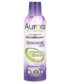 Aurora Nutrascience, Mega-Liposomal™ Glutathione+, Plus Vitamin C, Organic Fruit, 750 mg, 16 fl oz (480 ml)