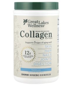 Great Lakes Wellness, Grass-Fed Bovine Collagen Peptides, Vanilla, 10 oz (284 g)