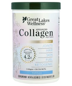 Great Lakes Wellness, Advanced Collagen Peptides, Vanilla, 14.1 oz (400 g)