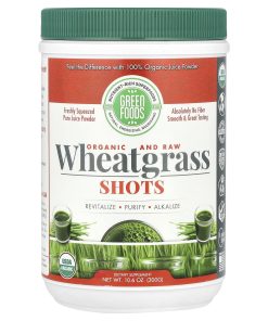 Green Foods, Organic and Raw Wheatgrass Shots, 10.6 oz (300 g)