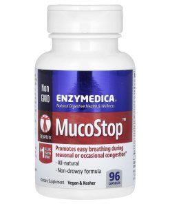 Enzymedica, MucoStop, 96 Capsules