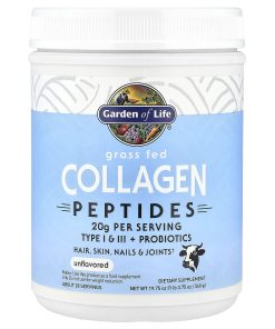 Garden of Life, Grass Fed Collagen Peptides, Unflavored, 19.75 oz (560 g)