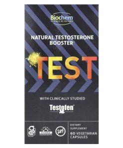 Biochem, TEST, Natural Testosterone Booster, 60 Vegetarian Capsules