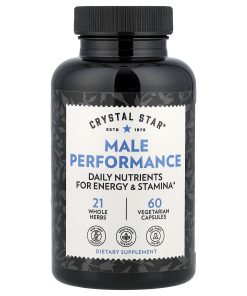 Crystal Star, Male Performance, 60 Vegetarian Capsules