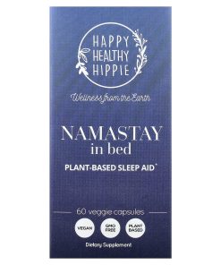 Happy Healthy Hippie, Namastay in Bed, Plant-Based Sleep Aid, 60 Veggie Capsules
