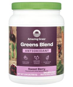 Amazing Grass, Green Blend, Antioxidant, Sweet Berry, 1.54 lb (700 g)