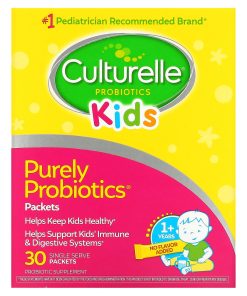 Culturelle, Kids, Purely Probiotics, 1+ Years, Unflavored, 23 mg , 30 Single Serve Packets