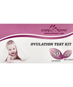 Easy@Home, Ovulation Test Kit, 50 LH Tests, 20 HCG Tests