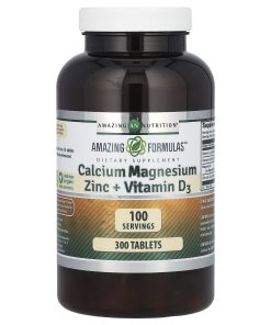 Amazing Nutrition, Amazing Formulas, Calcium Magnesium Zinc + Vitamin D3, 300 Tablets