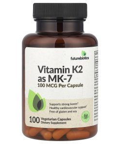 Futurebiotics, Vitamin K2 as MK-7, 100 mcg, 100 Vegetarian Capsules