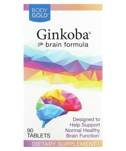BodyGold, Ginkoba Brain Formula, 90 Tablets (40 mg per Tablet)