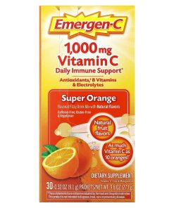 Emergen-C, Vitamin C, Super Orange, 1,000 mg, 30 Packets, 0.32 oz (9.1 g) Each