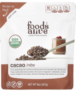 Foods Alive, Organic Cacao Nibs, 8 oz (227 g)