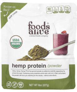 Foods Alive, Organic Hemp Protein Powder, 8 oz (227 g)