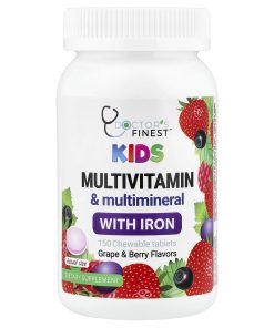 Doctor's Finest, Kids Multivitamin & Multimineral with Iron, Grape & Berry, 150 Chewable Tablets
