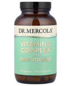 Dr. Mercola, Vitamin B Complex with Benfotiamine, 180 Capsules