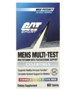 GAT, Mens Multi + Test, High Potency, 60 Tablets