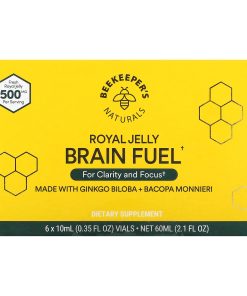 Beekeeper's Naturals, Royal Jelly Brain Fuel, 6 Vials, 0.35 fl oz (10 ml) Each
