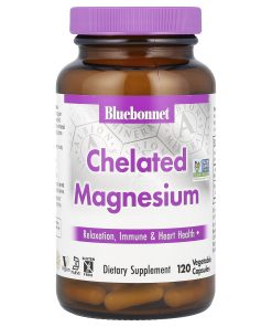 Bluebonnet Nutrition, Chelated Magnesium, 120 Vegetable Capsules (100 mg per Capsule)