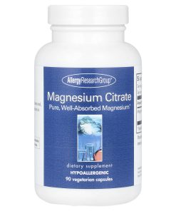 Allergy Research Group, Magnesium Citrate, 170 mg , 90 Vegetarian Capsules