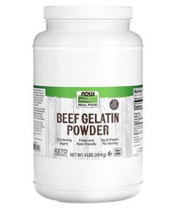 NOW Foods, Real Food, Beef Gelatin Powder, 4 lbs (1,814 g)