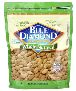 Blue Diamond, Almonds, Whole Natural, 25 oz (709 g)