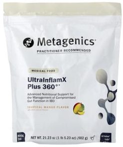 Metagenics, UltraInflamX Plus 360°, Tropical Mango, 1 lb 5.23 oz (602 g)
