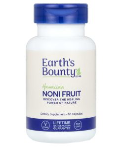 Earth's Bounty, Hawaiian Noni Fruit, 60 Capsules (500 mg per Capsule)