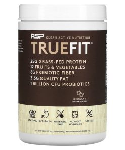 RSP Nutrition, TrueFit, Grass-Fed Protein Shake with Fruits & Vegetbles, Chocolate, 2.16 lbs (980 g)
