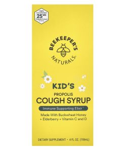 Beekeeper's Naturals, Kid's Propolis Cough Syrup, 4 fl oz (118 ml)
