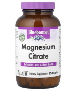Bluebonnet Nutrition, Magnesium Citrate, 120 Caplets (200 mg Per caplet)