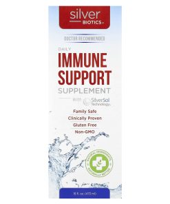 American Biotech Labs, Silver Biotics®, Daily Immune Support Supplement with SilverSol Technology®, 50 mcg, 16 fl oz (473 ml)