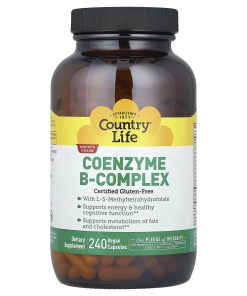 Country Life, Coenzyme B-Complex, 240 Vegan Capsules