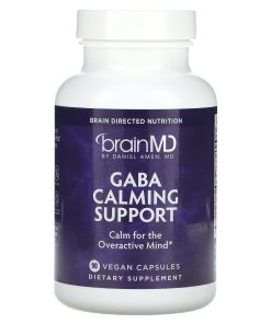 BrainMD, Gaba Calming Support, 90 Vegan Capsules